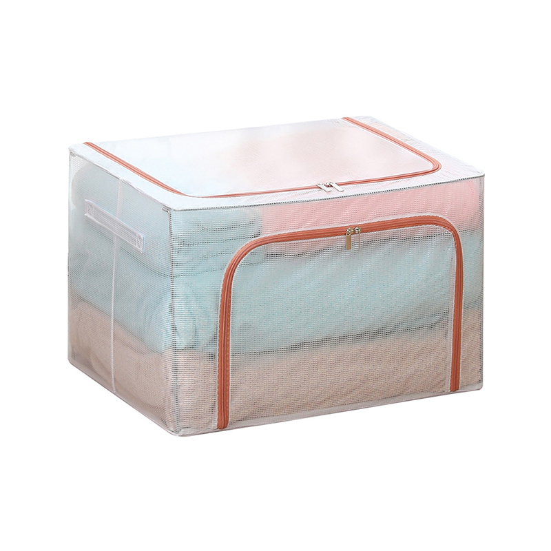 Caja de almacenamiento de PVC transparente plegable de gran capacidad