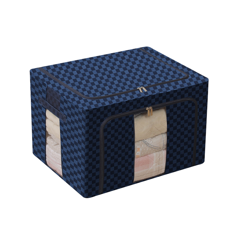 Caja de almacenamiento plegable de tela jacquard gruesa