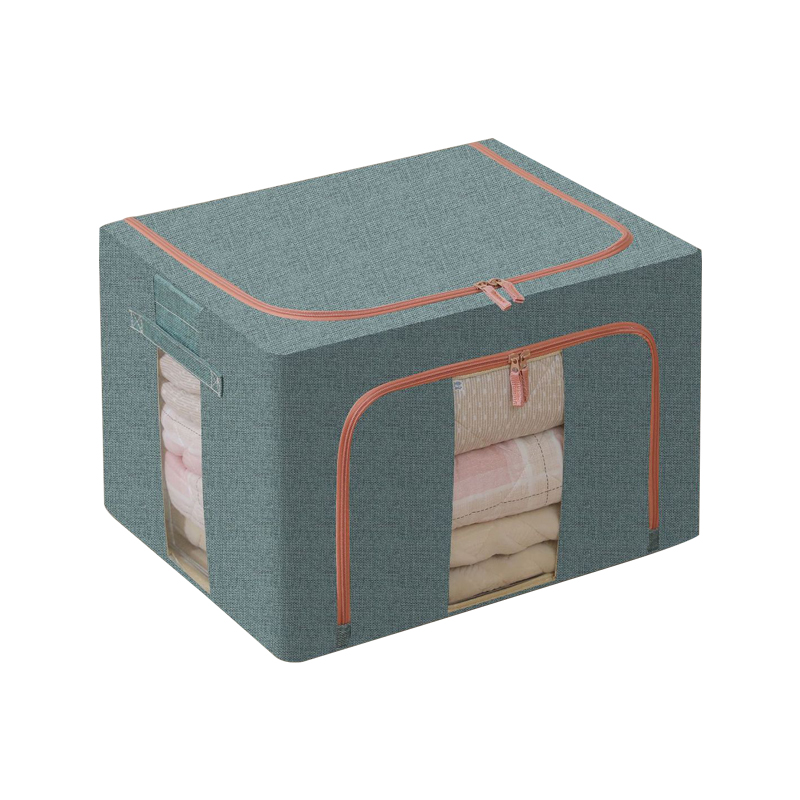 Organizador de caja de almacenamiento de ropa de lino para el hogar