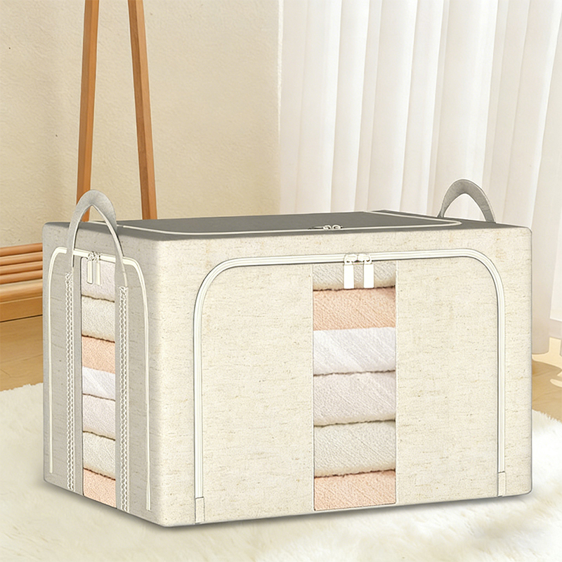Caja de almacenamiento de ropa de algodón y lino Tianshan
